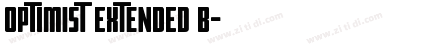 Optimist Extended B字体转换